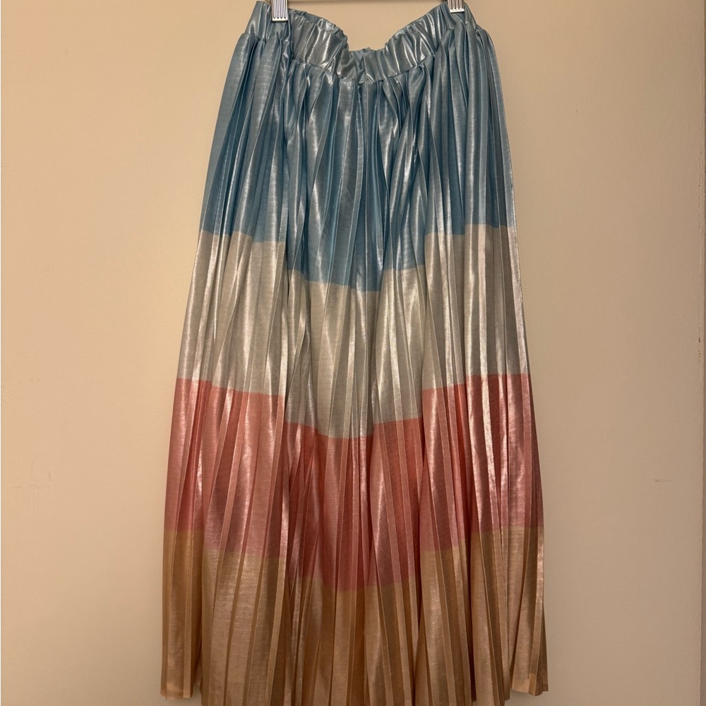 FARM RIO Colorful Pleated Women's Skirt